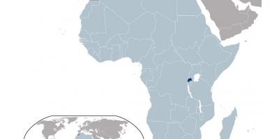 Локација руанда на мапи света
