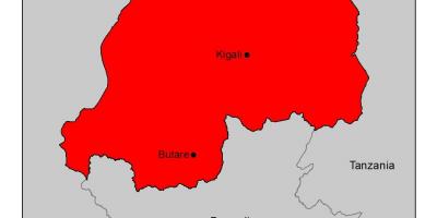 Карта Руанде са маларије